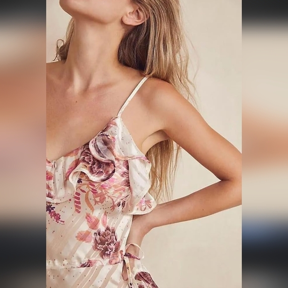 Free People Hold Me Closer Teddy in Ivory Combo Size Medium - Picture 2 of 16